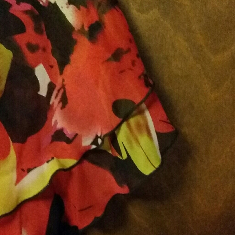 NWT MISS SIXTY-RED Multi-colored Ruffled Dress - Picture 7 of 11